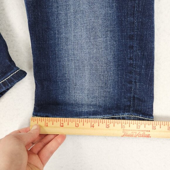 Daytrip Shorts Womens 26 Blue Virgo Low Rise Y2K Embroidered Denim Jean Bermuda - Picture 6 of 12